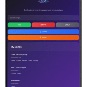 JEM Music Chords Pro Version